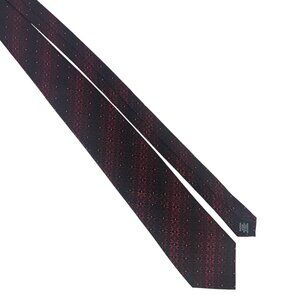 Van Heusen Black And Red Patterned Silk Tie Floral Modern Neckwear Menswear